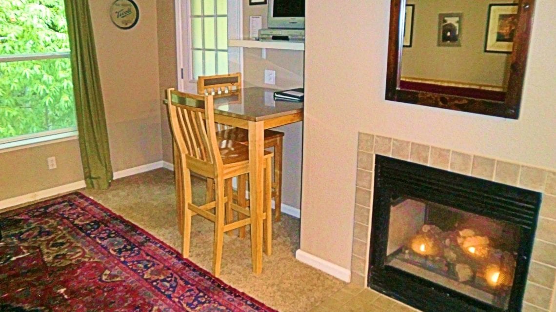 Dove fireplace at Creekside Inn and Resort