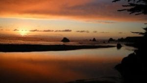 River's End sunset
